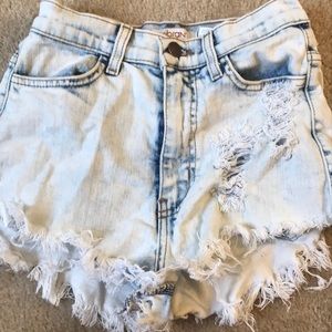 High waisted shorts